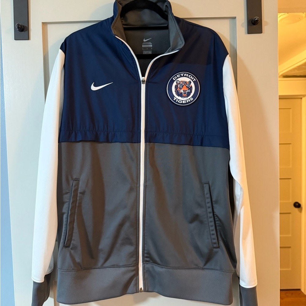 Nike Men's Blue/Gray/White Detroit Tigers Windbreaker